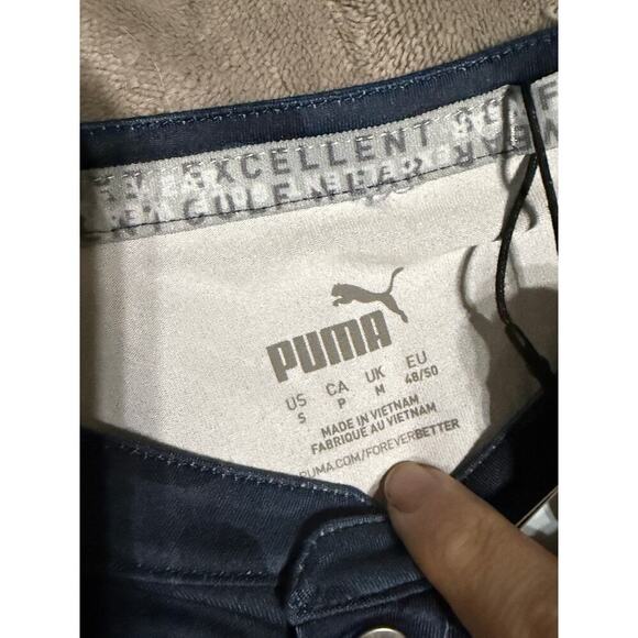 NWT PUMA MEN EGW CLOUDSPUN Mat Henley Golf Shirt Navy Blue Camo Size Small UPF‎ - Picture 3 of 10